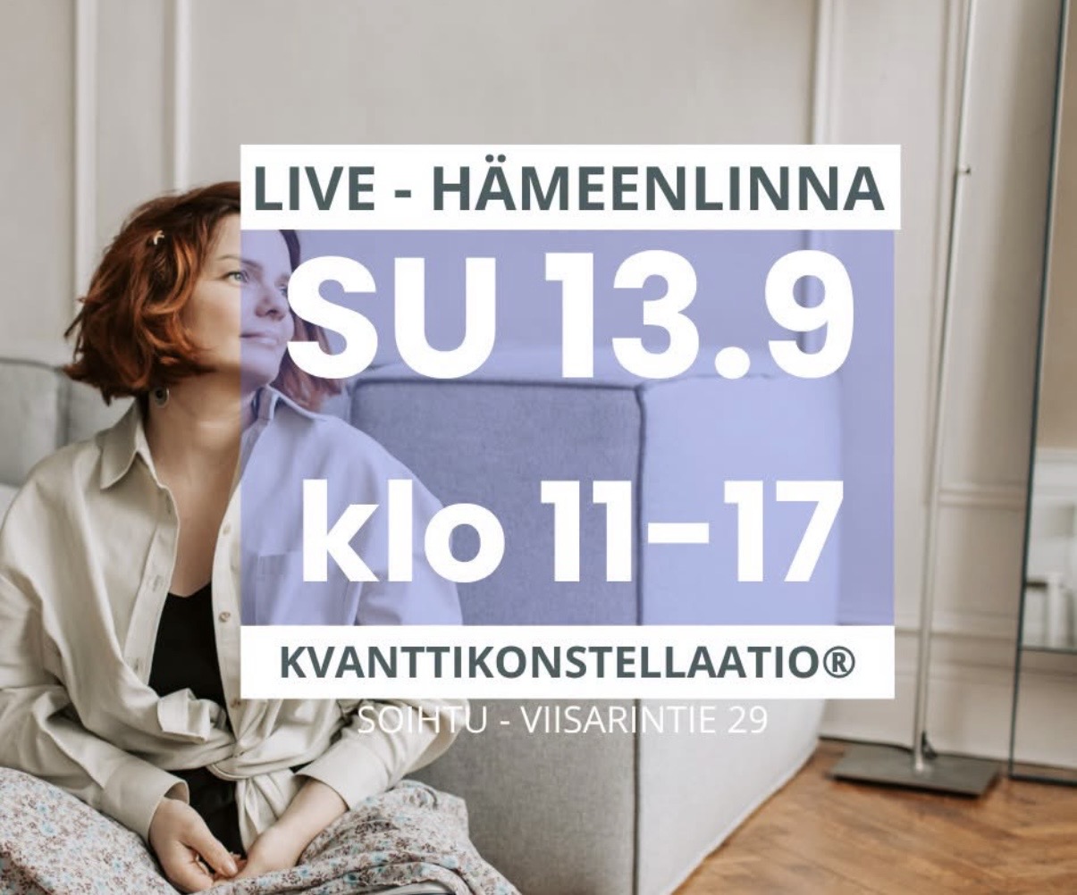 Kvanttikonstellaatio LIVE pienryhmä 13.9.2026 / Solja Suoheimo