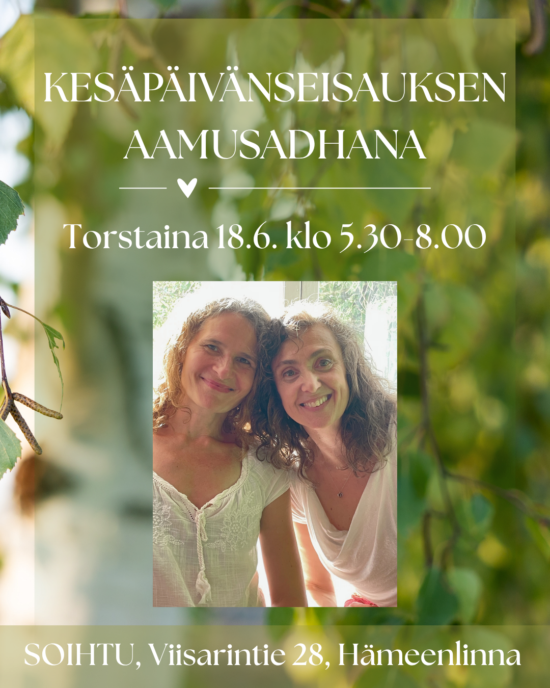 Kesäpäivänseisauksen Aamusadhana 18.6.2026