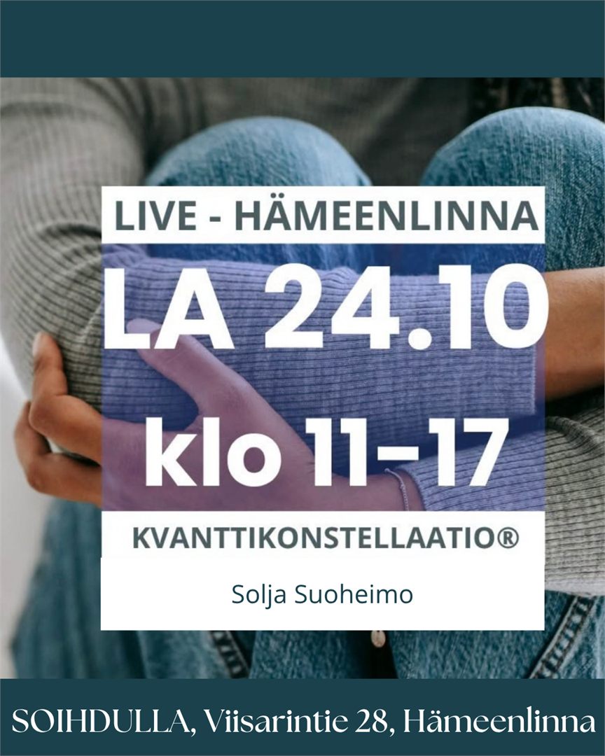 Kvanttikonstellaatio® – LIVE 24.10.2026 / Solja Suoheimo