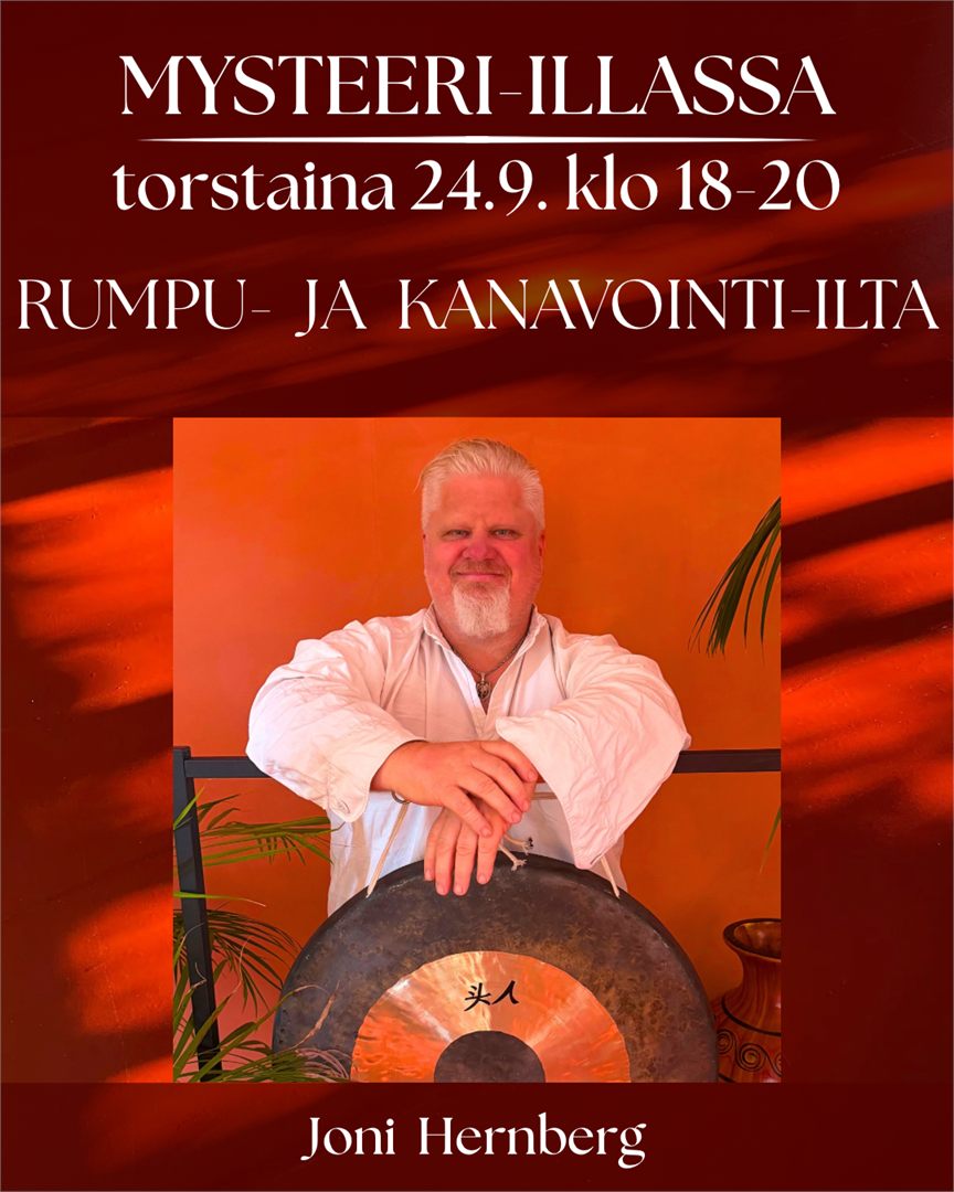 Mysteeri-ilta – Rumpu- ja kanavointi-ilta 24.9.2026 / Joni Hernberg